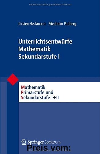Unterrichtsentwürfe Mathematik Sekundarstufe I (Mathematik Primarstufe und Sekundarstufe I + II)